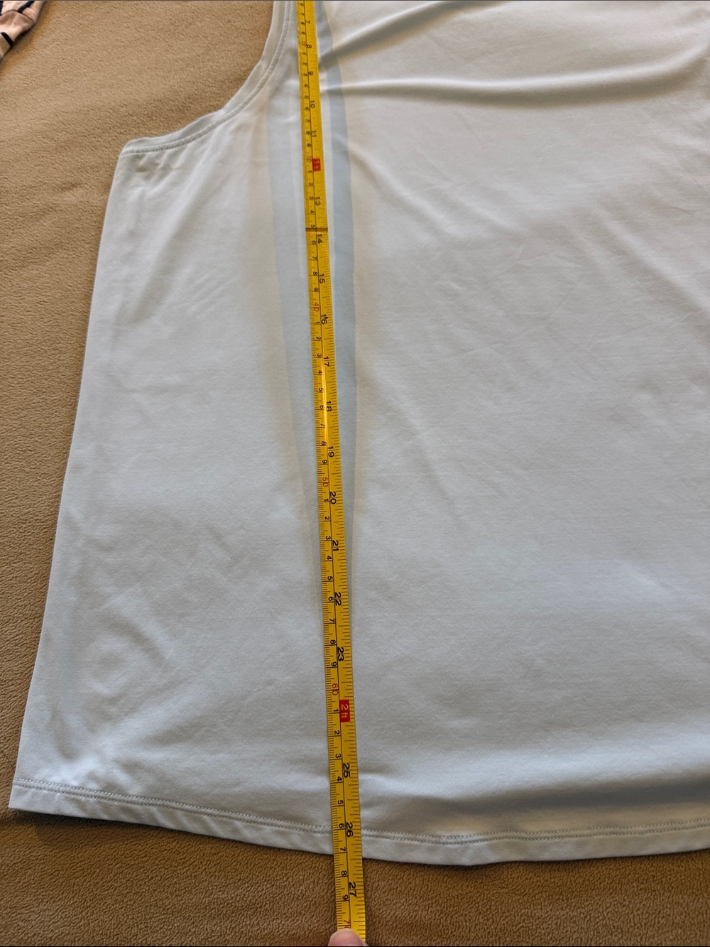Lilly Pulitzer Luxletic Light Blue Sleeveless Tank Top - Picture 6 of 6